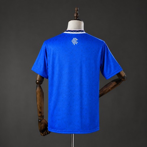 Rangers Jersey 1990-1992 Home Retro Football Kit Soccer Shirt