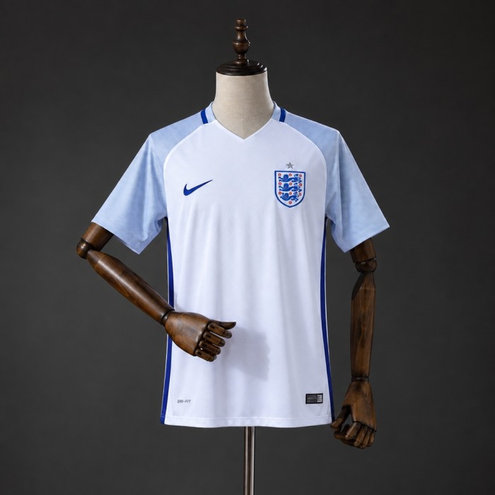 England Jersey 2016 Home Retro Football Kit Soccer Shirt
