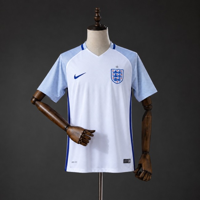 England Jersey 2016 Home Retro Football Kit Soccer Shirt