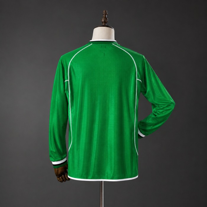 Ireland Jersey 2002 Home Long Sleeves Retro Football Kit Soccer Shirt
