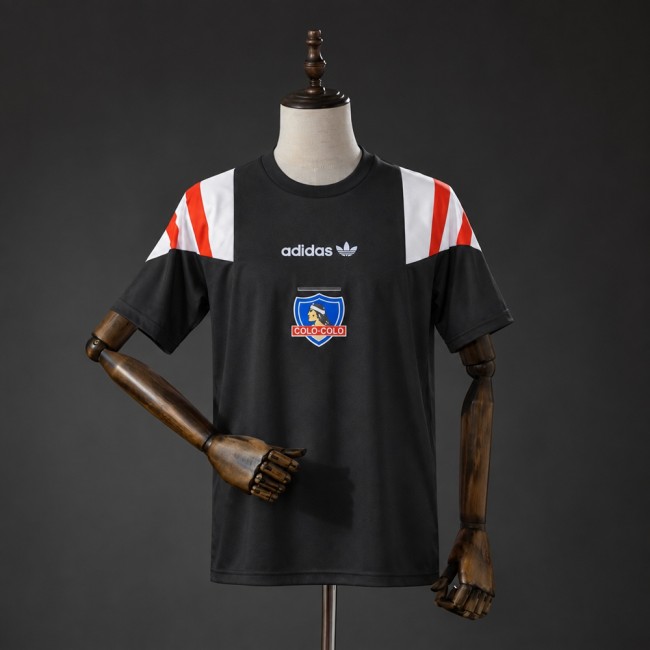 Colo Colo Jersey 2026 EQT Black Retro Football Kit Soccer Shirt