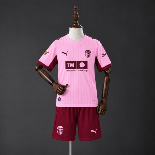Kids Valencia Jersey 2026-2027 Third Football Kit Soccer Shirt