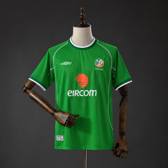 Ireland Jersey 2002 Home Retro Football Kit Soccer Shirt