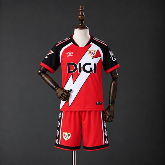 Kids Vallecano Jersey 2026-2027 Away Football Kit Soccer Shirt