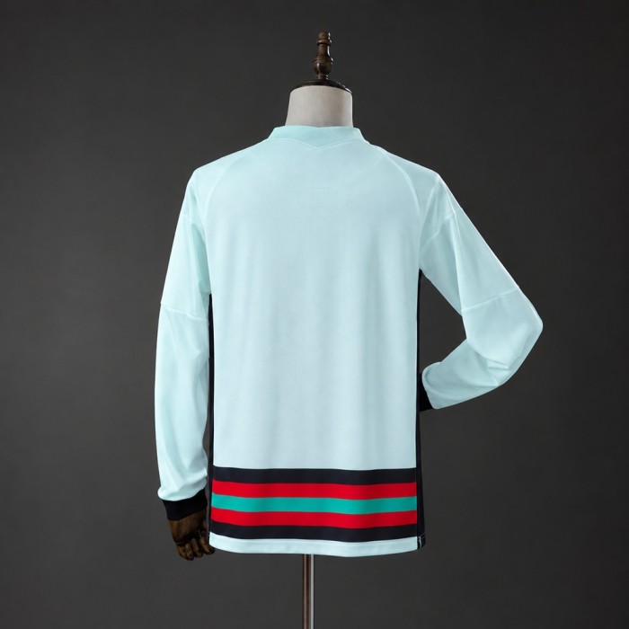 Portugal Jersey 2020 Away Long Sleeves Retro Football Kit Soccer Shirt