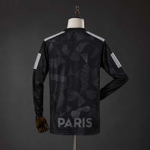 PSG Jersey 2017-2018 Third Long Sleeves Retro Football Kit Soccer Shirt