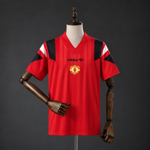 Man United Jersey 2026-2027 EQT Red Retro Football Kit Soccer Shirt