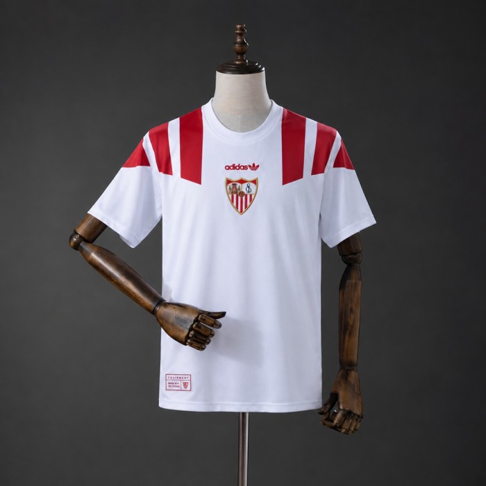 Sevilla Jersey 2026-2027 White EQT Retro Football Kit Soccer Shirt