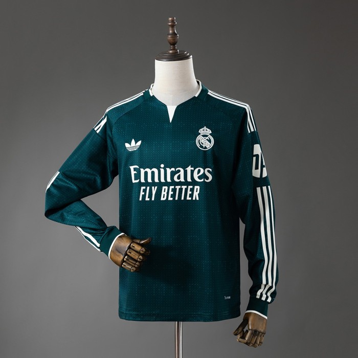 Real Madrid Jersey 2026-2027 Away Long Sleeves Football Kit Soccer Shirt