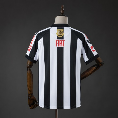 Mineiro Jersey 2008 Black White Retro Football Kit Soccer Shirt