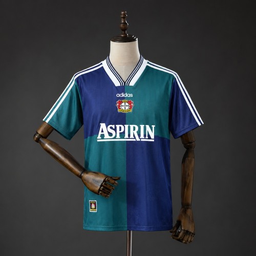 Bayer 04 Leverkusen Jersey 1997-1998 Away Retro Football Kit Soccer Shirt