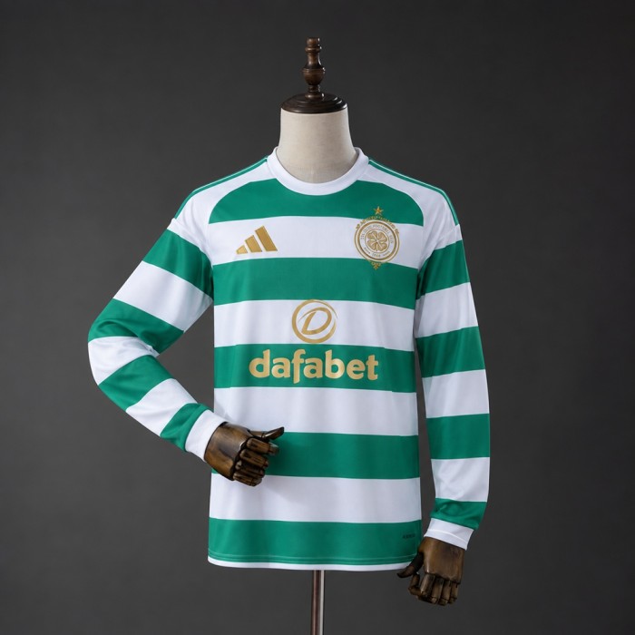 Celtic Jersey 2026-2027 Home Long Sleeves Football Kit Soccer Shirt