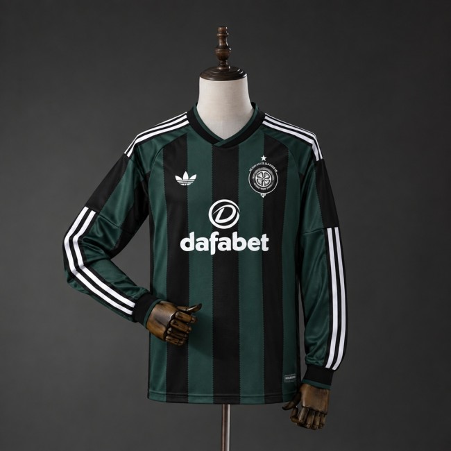 Celtic Jersey 2026-2027 Away Long Sleeves Football Kit Soccer Shirt