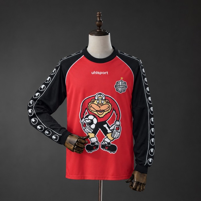 Olimpia Jersey 2002-2003 Away Goalkeeper Long Sleeves Retro Football Kit Soccer Shirt