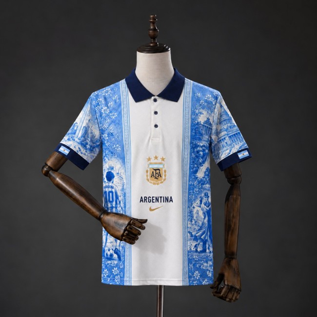 Argentina Jersey 2026 Special Polo Football Kit Soccer Shirt