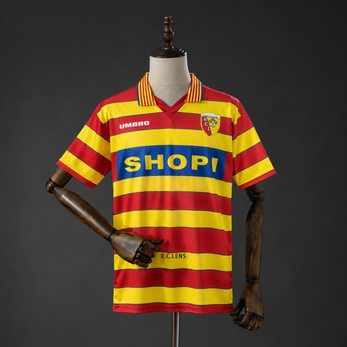 Lens Jersey 1996-1997 Home Retro Football Kit Soccer Shirt
