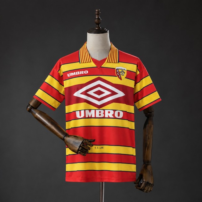 Lens Jersey 1997-1998 Home Retro Football Kit Soccer Shirt