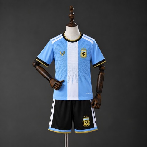 Kids Argentina Jersey 2026 Special Football Kit Soccer Shirt