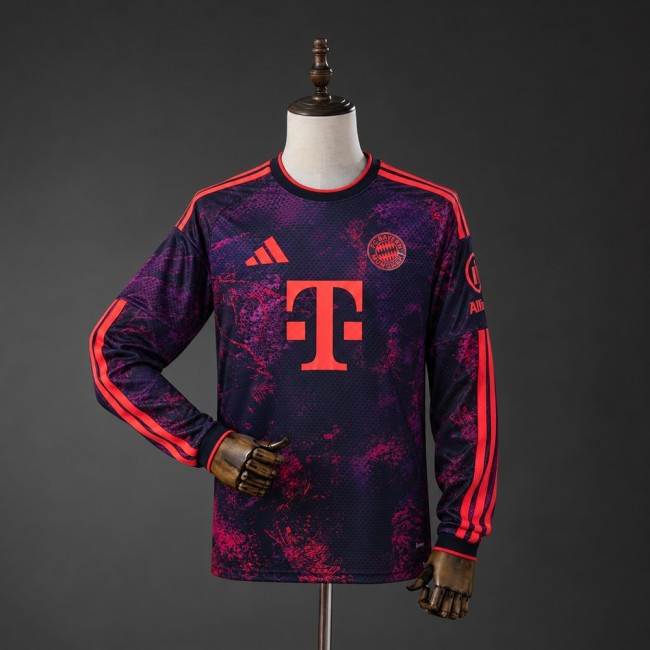 Bayern Munich Jersey 2026-2027 Third Long Sleeves Football Kit Soccer Shirt