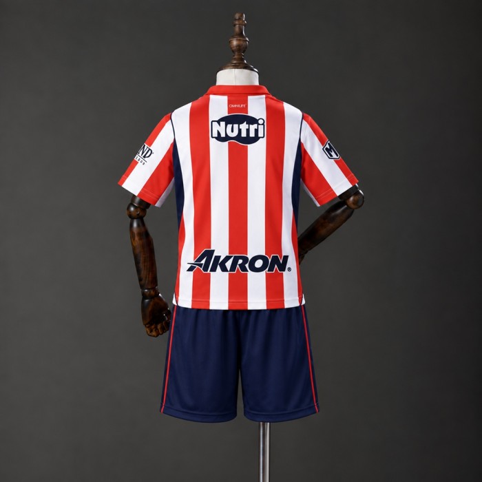 Kids Chivas Jersey 2026-2027 Home Football Kit Soccer Shirt