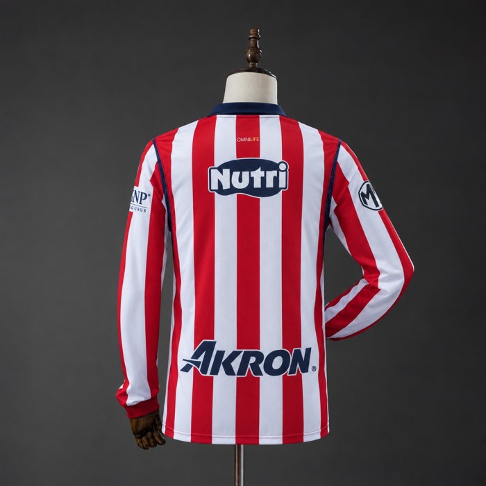 Chivas Jersey 2026-2027 Home Long Sleeves Football Kit Soccer Shirt