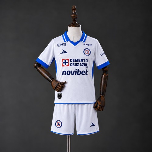 Kids Cruz Azul Jersey 2026-2027 Away Football Kit Soccer Shirt