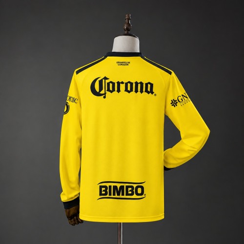 Club America Jersey 2026-2027 Home Long Sleeves Football Kit Soccer Shirt