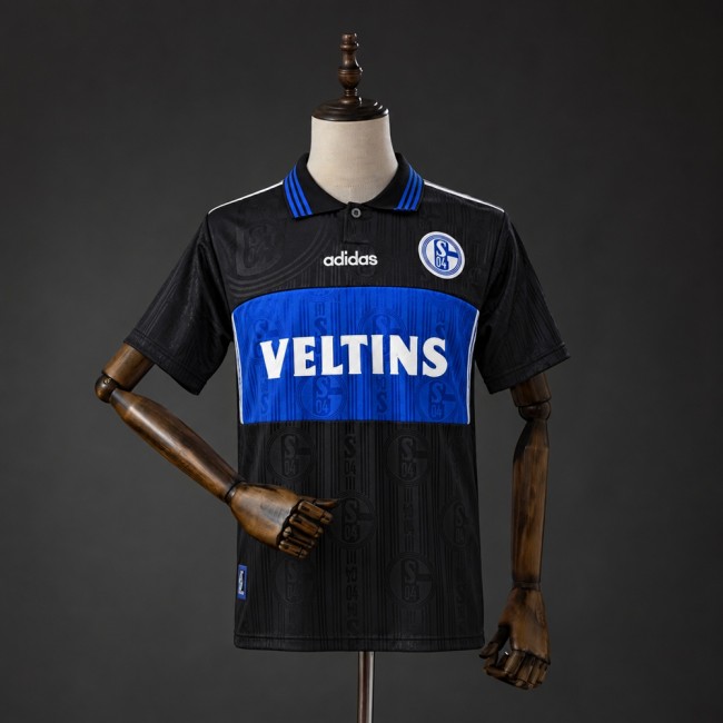Schalke 04 Jersey 1997-1998 Home Retro Football Kit Soccer Shirt
