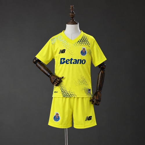 Kids Porto Jersey 2026-2027 Goalkeeper Football Kit Soccer Shirt