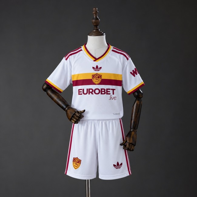 Kids Roma Jersey 2026-2027 Away Football Kit Soccer Shirt