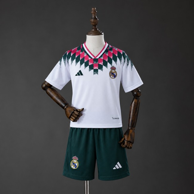 Kids Real Madrid Jersey 2026-2027 Retro Football Kit Soccer Shirt