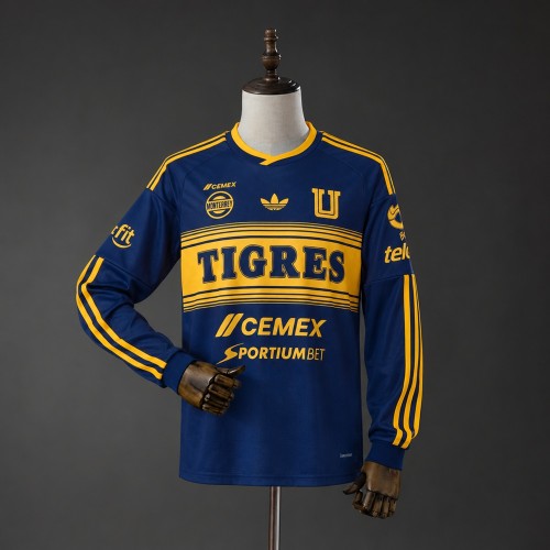 Tigres Jersey 2026-2027 Away Long Sleeves Football Kit Soccer Shirt