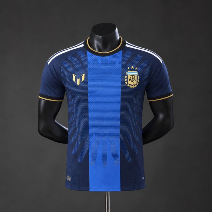Player Version Argentina Jersey 2026 Dark Blue Special Football Kit Soccer Shirt