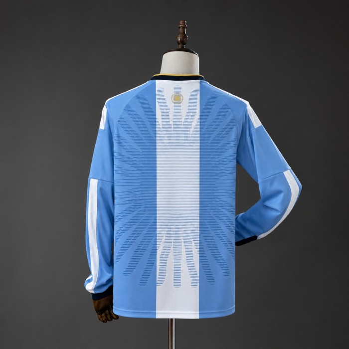 Argentina Jersey 2026 Blue White Long Sleeves Special Football Kit Soccer Shirt