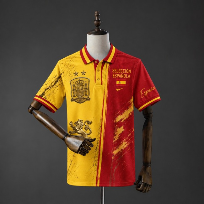 Spain Jersey 2026 Red and Yellow and Red Special Football Kit Soccer Shirt