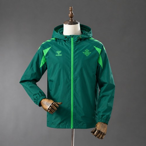 Real Betis Jacket 2026-2027 Green Football Windbreaker