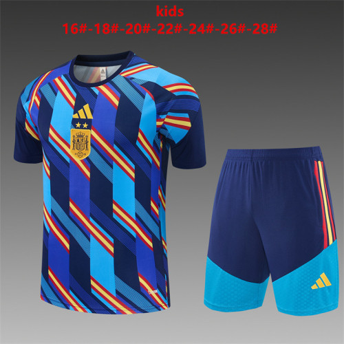 Kids Spain Training Tracksuits 2026 Football Kit Soccer Jersey