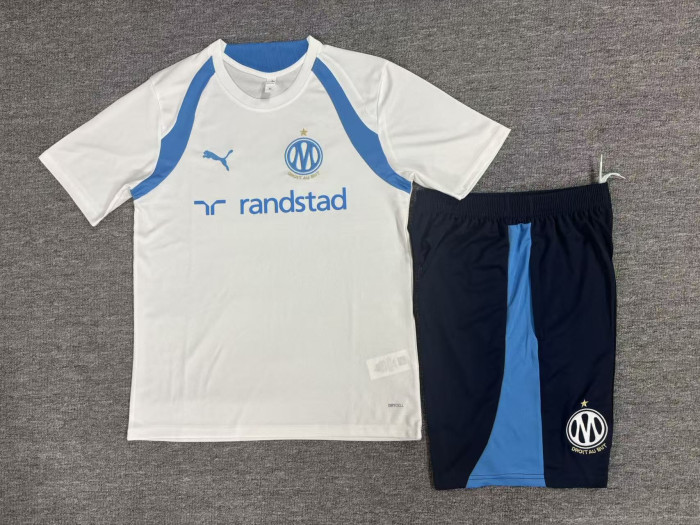 Kids Marseille Training Tracksuits 2026-2027 Football Kit Soccer Jersey