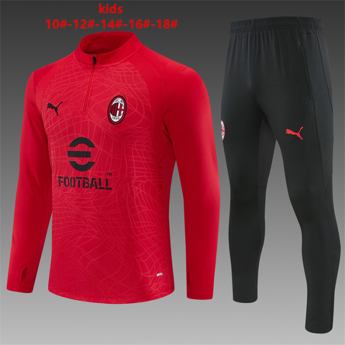 Kids AC Milan Training Tracksuits 2026-2027 Football Kit Soccer Jersey