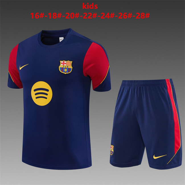 Kids Barcelona Training Tracksuits 2026-2027 Football Kit Soccer Jersey