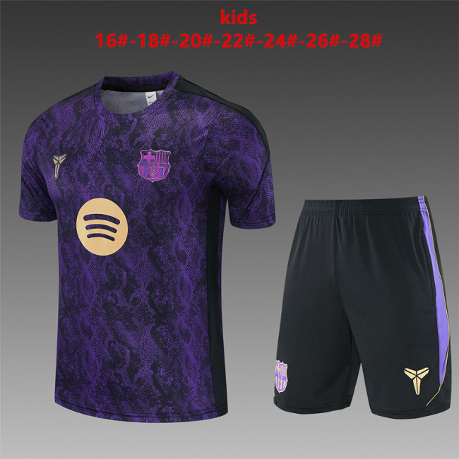 Kids Barcelona Training Tracksuits 2026-2027 Football Kit Soccer Jersey