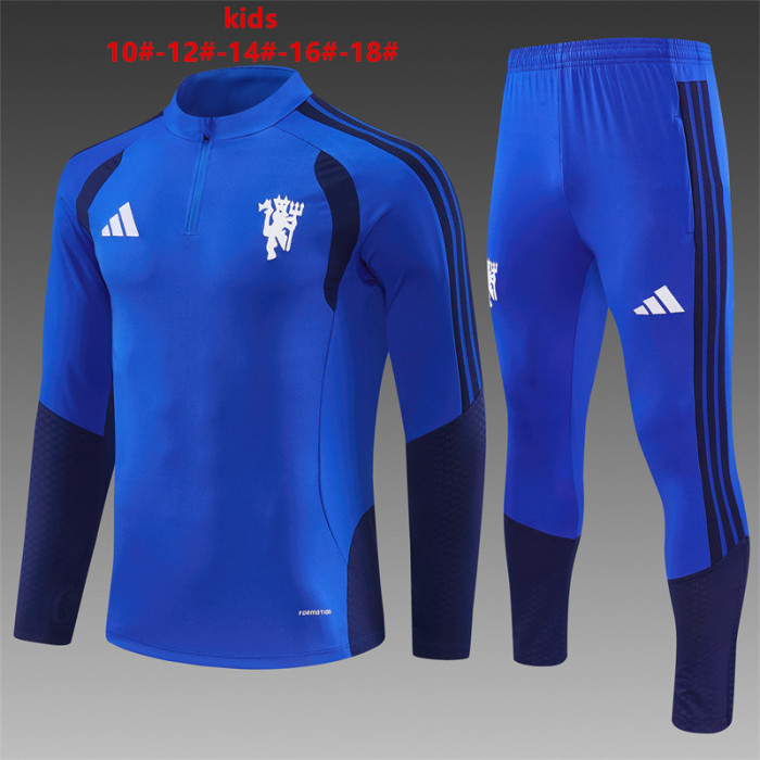Kids Man United Training Tracksuits 2026-2027 Football Kit Soccer Jersey