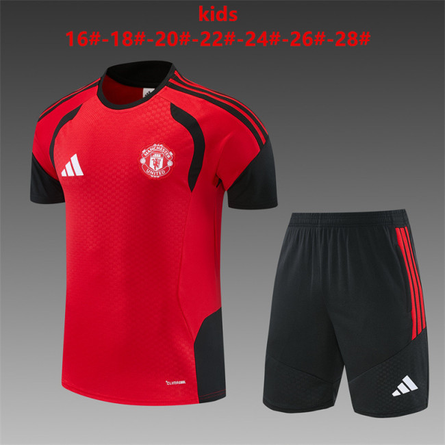Kids Man United Training Tracksuits 2026-2027 Football Kit Soccer Jersey