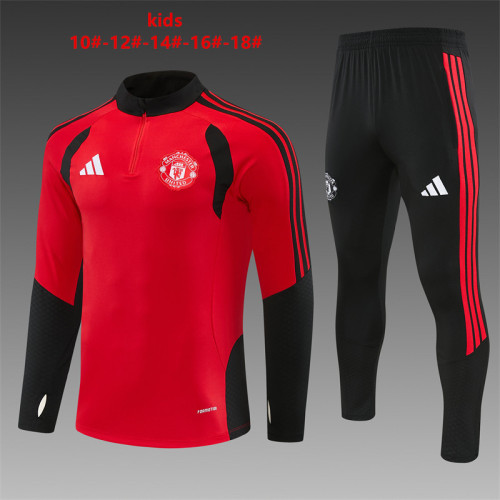 Kids Man United Training Tracksuits 2026-2027 Football Kit Soccer Jersey