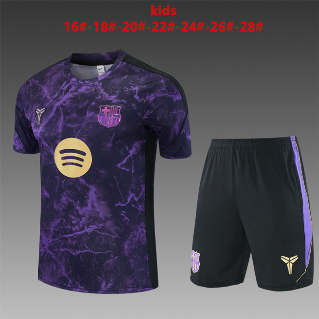 Kids Barcelona Training Tracksuits 2026-2027 Football Kit Soccer Jersey