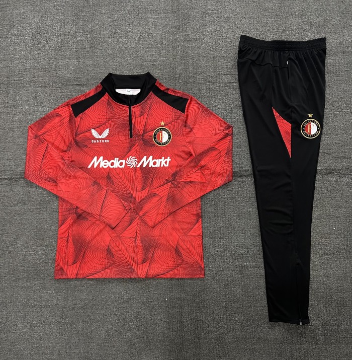 Kids Feyenoord Training Tracksuits 2026-2027 Football Kit Soccer Jersey
