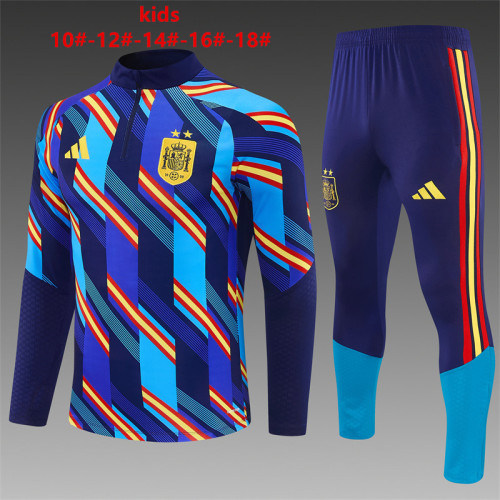 Kids Spain Training Tracksuits 2026 Football Kit Soccer Jersey