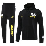 2025 Juventus Black Hoodie Suit