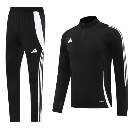 AB06 Black MEN 1/4 Zipper TrackSuit