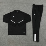 AB05 Black MEN 1/4 Zipper TrackSuit